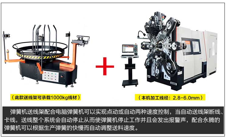 新款 CMM-660R 無(wú)凸輪多軸多功能電腦彈簧機(jī)